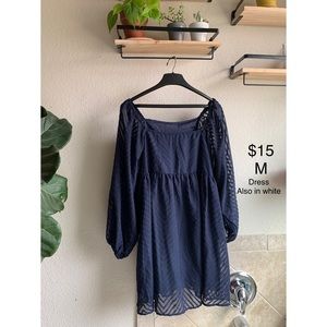 Longsleeve navy dress